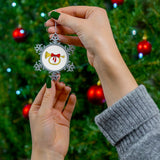 Make A Joyful Sound Pewter Snowflake Ornament