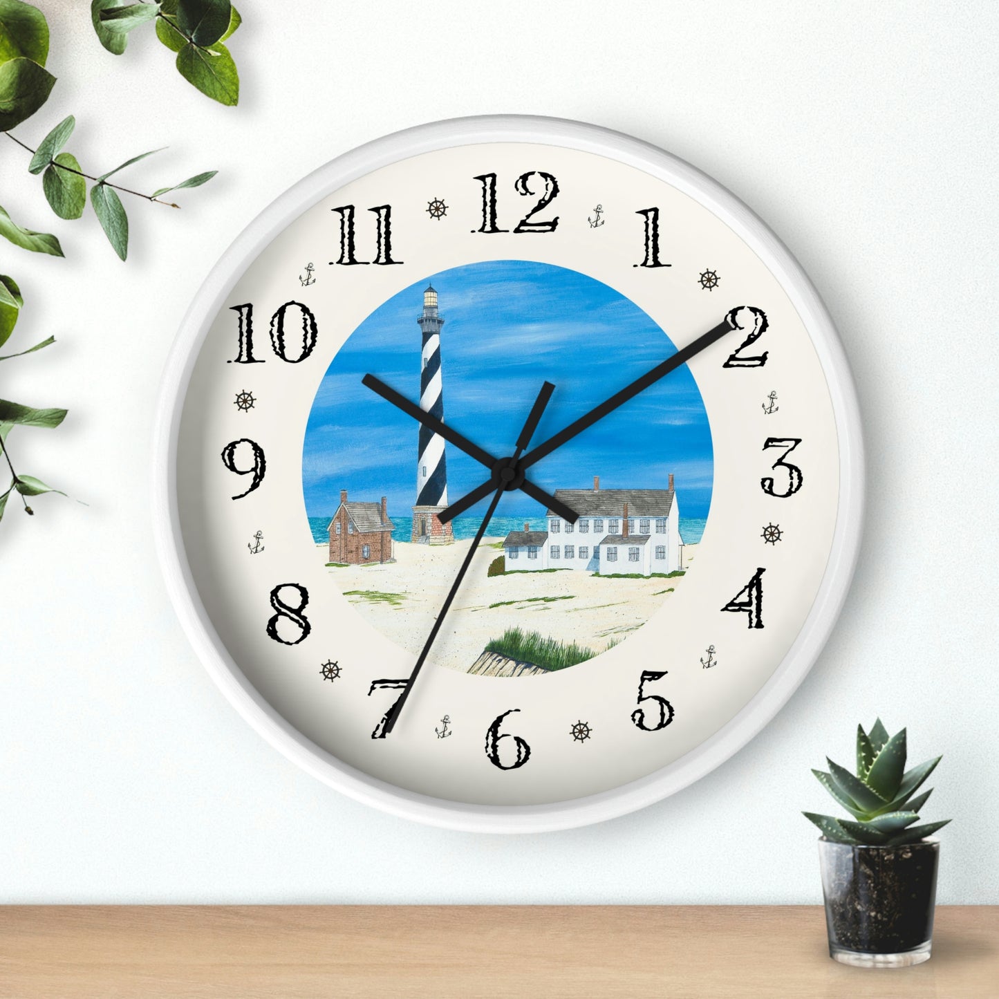 Good Ole Times At Cape Hatteras Heirloom Designer Clock