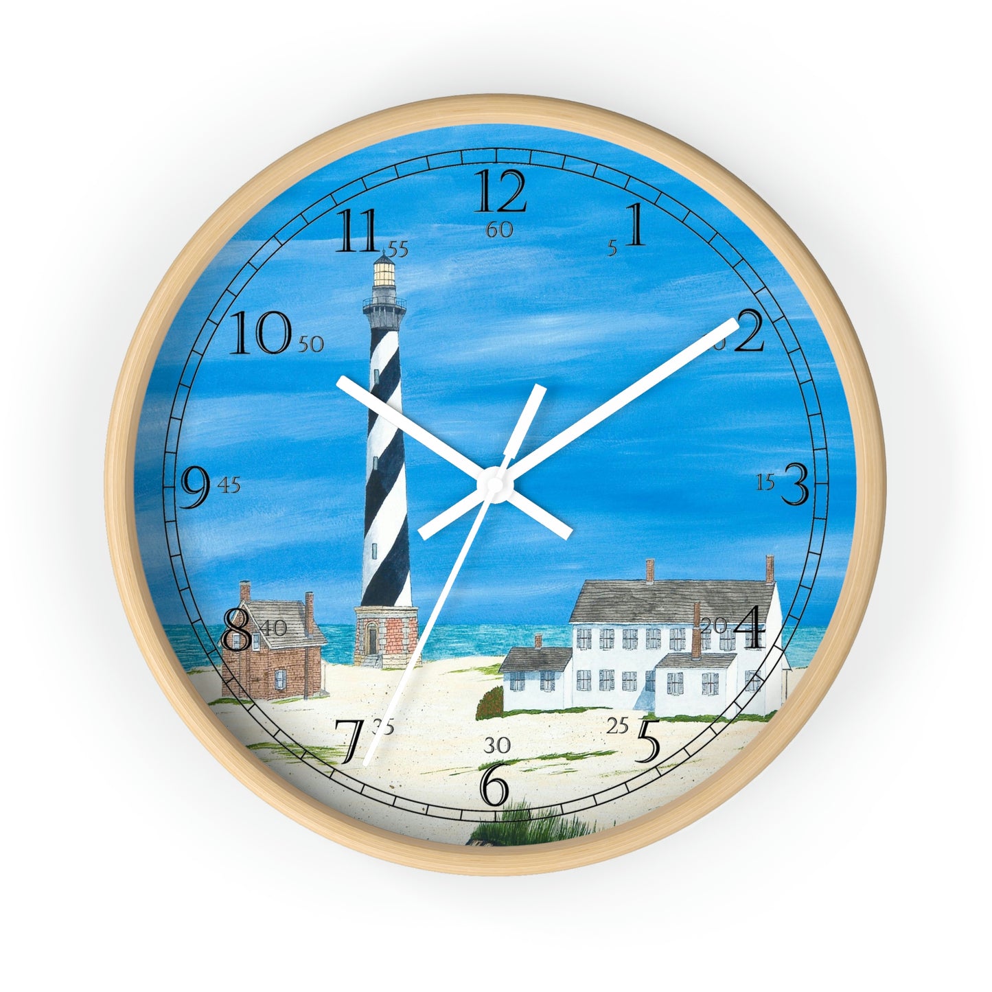 Good Ole Times At Cape Hatteras English Numeral Clock