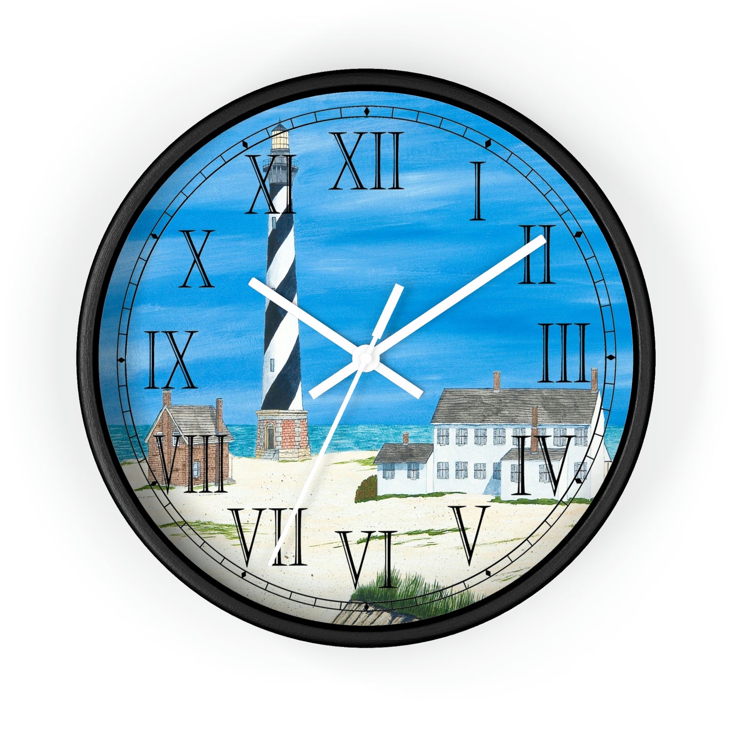Good Ole Times At Cape Hatteras Roman Numeral Clock