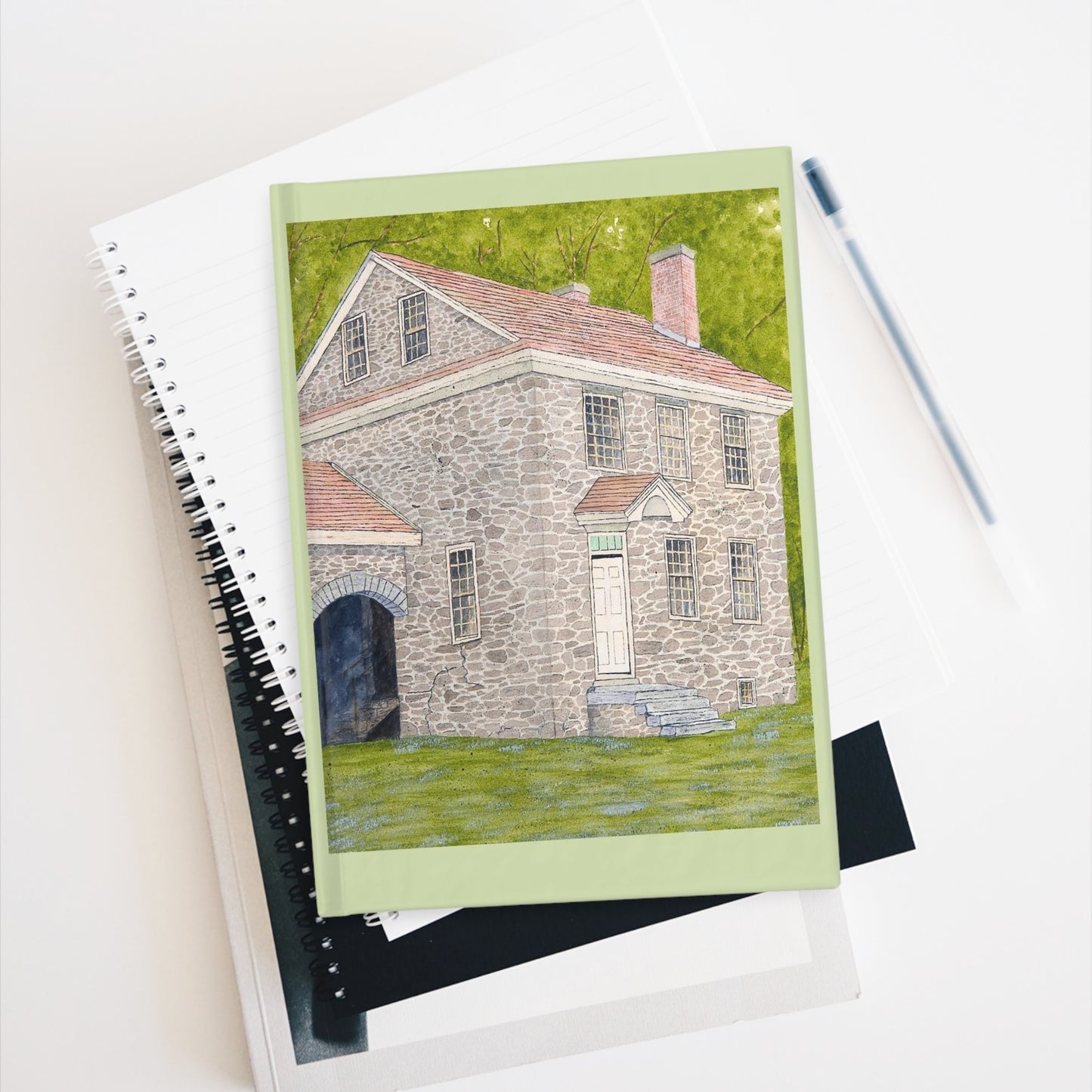 Manor House in Summer Lined Page Journal