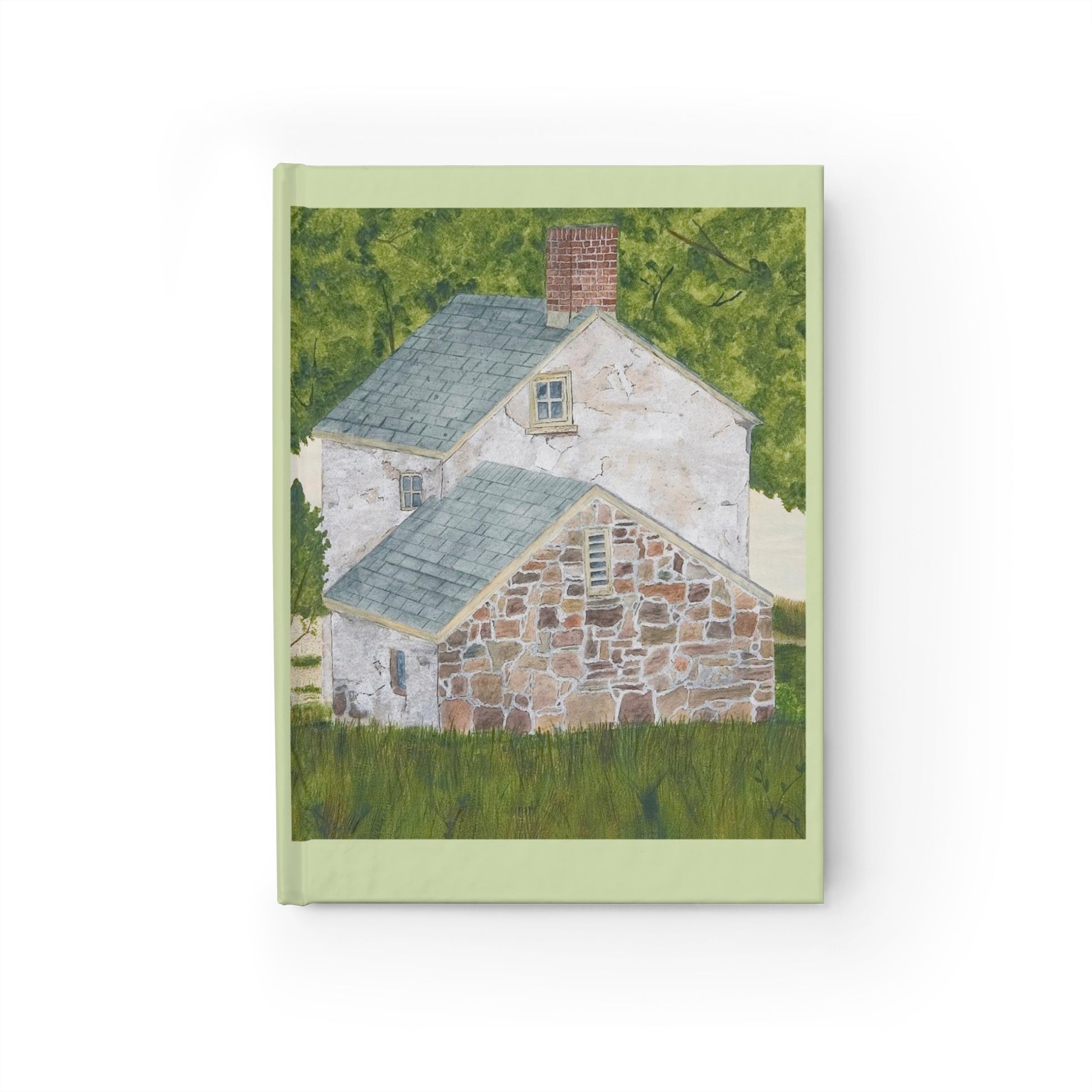 The Manor House By The Glen Journal captures the spirit of an old farmhouse nestled in the trees in Pennsylvania’s Washington Crossing State Park. This restful scene reflects the feeling of Spring in the country.