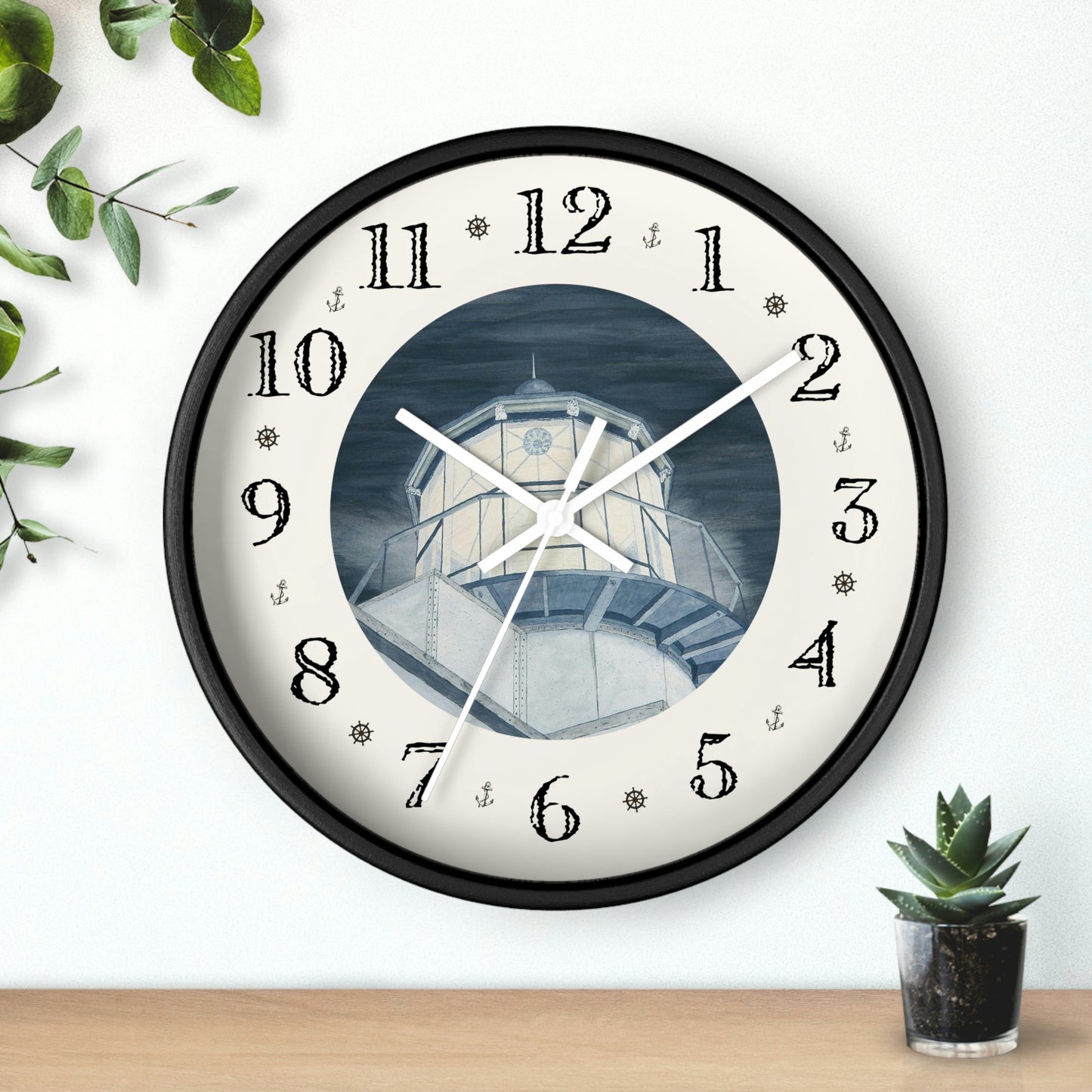 Night Watch Over The Bay Heirloom Designer Clock